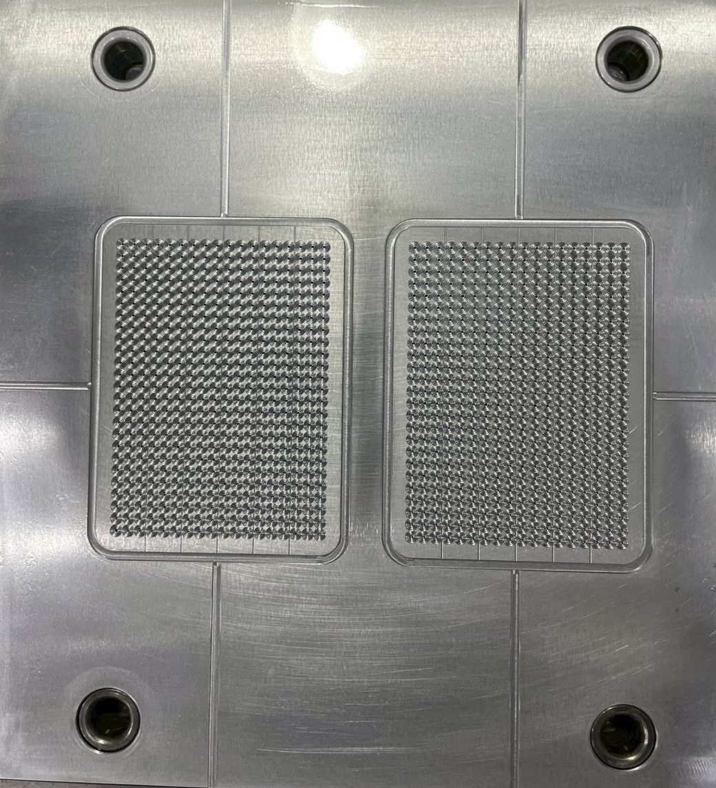 Closely spaced cavities in two rectangular areas